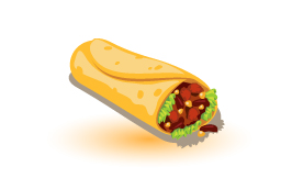 Burritos y kebabs